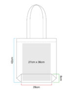 Bolsa tote a rayas de algodón orgánico - Image 6