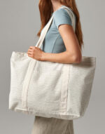 Bolsa de rayas de algodón orgánico - Image 3