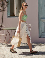 Tote yute almidonado bolsillo algodón natural - Image 5