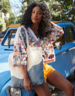 Tote de Algodón Orgánico Wave Print Maxi - Image 4