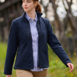 Micropolar reciclado con cremallera mujer