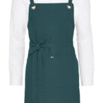 PROVENZA -Delantal peto, bolsillo, ojales cruzados