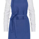 LISBOA - Delantal orgánico con peto y bolsillo