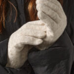 Guantes con puños en canalé