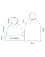 Gorro con rayas en abanico - Image 5