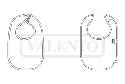 Babero de bebé con velcro VALENTO CHILDHOOD - Imagen 2