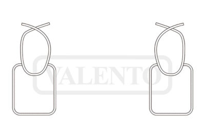 Babero para bebé con cordones VALENTO TENDER - Imagen 2