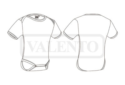 Body de bebé manga corta VALENTO TEDDY - Image 2