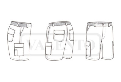 Bermuda de trabajo multibolsillos VALENTO LAKE - Imagen 2