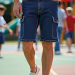 Bermuda vaquera multibolsillos VALENTO SAMUEL