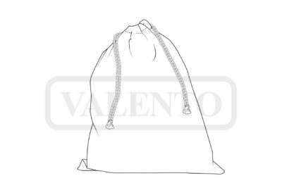 Bolsa con cordón 100% algodón VALENTO DANIELA - Imagen 2