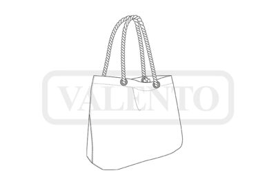 Bolsa de tela con cordón grueso VALENTO RITA - Image 2