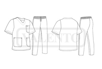 Pijama sanitario microfibra VALENTO LEIDEN - Imagen 2