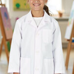 Bata infantil escolar manga larga VALENTO CHALK