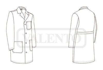 Bata de trabajo de manga larga VALENTO DOCTOR - Image 2