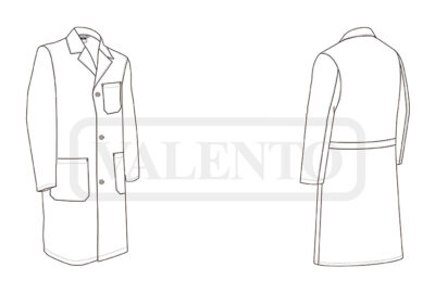 Bata de trabajo de manga larga VALENTO LOAD - Imagen 2