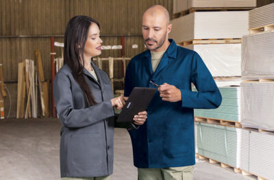 Bata de trabajo corta VALENTO SAHARA