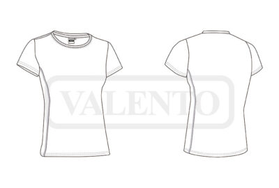 Camiseta técnica de manga corta para mujer VALENTO BRENDA - Image 2