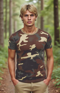 Camiseta de camuflaje 100% algodón VALENTO JUNGLE