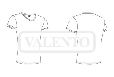 Camiseta elástica manga corta cuello de pico VALENTO COBRA - Imagen 2