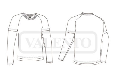 Camiseta de manga larga 100% algodón VALENTO DENVER - Imagen 2