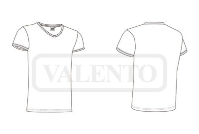 Camiseta de manga corta y cuello de pico VALENTO FRESH - Imagen 2