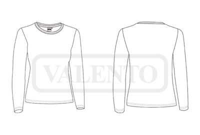 Camiseta elástica de manga larga mujer VALENTO FUNKY - Image 2