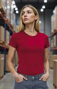 Camiseta de mujer manga corta 100% algodón VALENTO PARIS