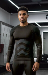 T-Shirt térmica Long Sleeve bicolor VALENTO SIDEROS