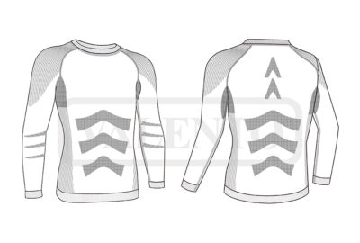 T-Shirt térmica Long Sleeve bicolor VALENTO SIDEROS - Imagen 2