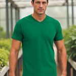 T-Shirt de cuello de pico 100% algodón VALENTO SUN