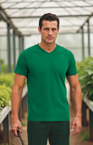 T-Shirt de cuello de pico 100% algodón VALENTO SUN