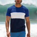 Camiseta tricolor de manga corta VALENTO VARSITY