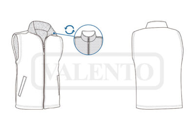 Chaleco reversible con bolsillos VALENTO ASPEN - Image 2