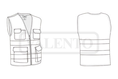 Chaleco multibolsillos visibilidad realzada VALENTO JERVIS - Image 2