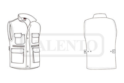 Chaleco de trabajo multibolsillos VALENTO REPORTER - Image 2