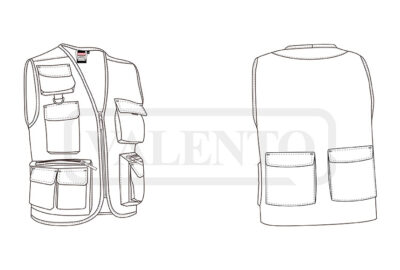 Chaleco multibolsillos ligero VALENTO SAFARI - Image 2