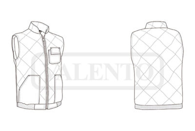 Chaleco acolchado de rombos VALENTO WORKER - Image 2