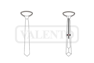 Corbata pre-atada con cremallera ajustable VALENTO CASINO - Image 2