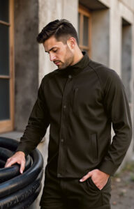Chaqueta softshell con bolsillos VALENTO AIRFORCE