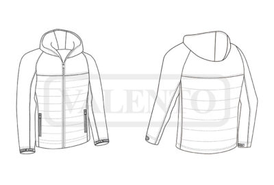 Chaqueta softshell acolchada con capucha VALENTO BERING - Image 2