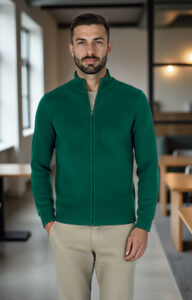 Chaqueta de punto con cremallera VALENTO CARLO