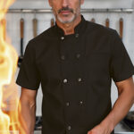 Chaqueta chef manga corta VALENTO CAYENNE