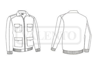 Chaqueta de trabajo bicolor VALENTO DYNAMITE - Imagen 2