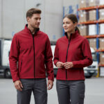 Chaqueta softshell en colores lisos VALENTO HORIZON