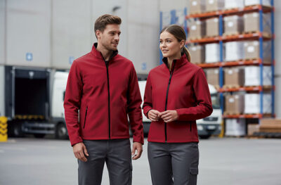 Chaqueta softshell en colores lisos VALENTO HORIZON