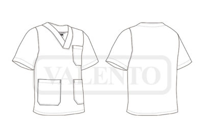 Casaca sanitaria manga corta VALENTO LINK - Imagen 2