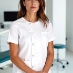 Blusón de trabajo con corchetes metálicos VALENTO MERSCH