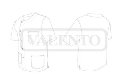 Blusón de trabajo con corchetes metálicos VALENTO MERSCH - Image 2