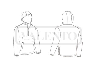 Anorak con capucha media cremallera VALENTO OAK - Image 2